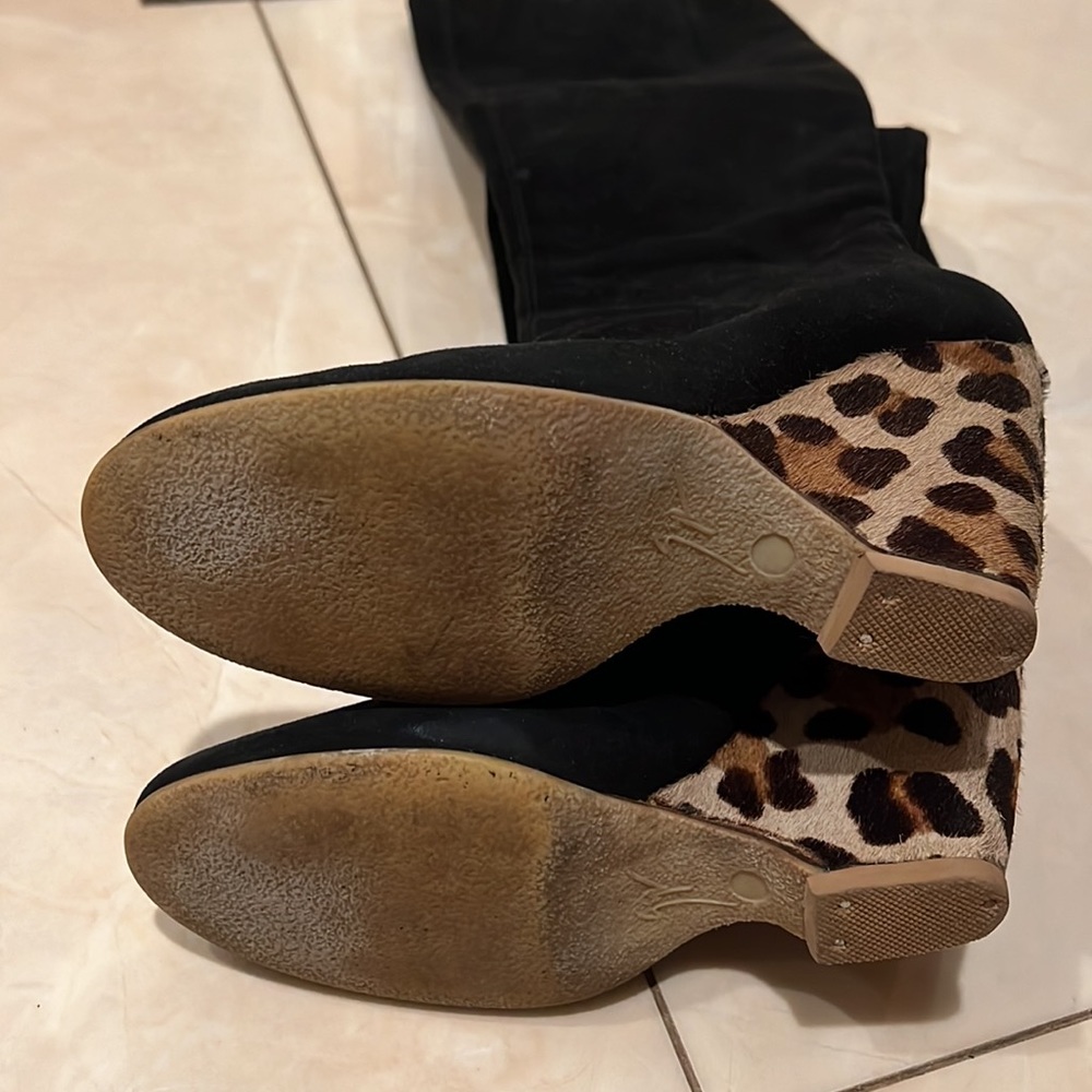 Giuseppe Zanotti Suede Wedge Boots Size 10 - Picture 10 of 12